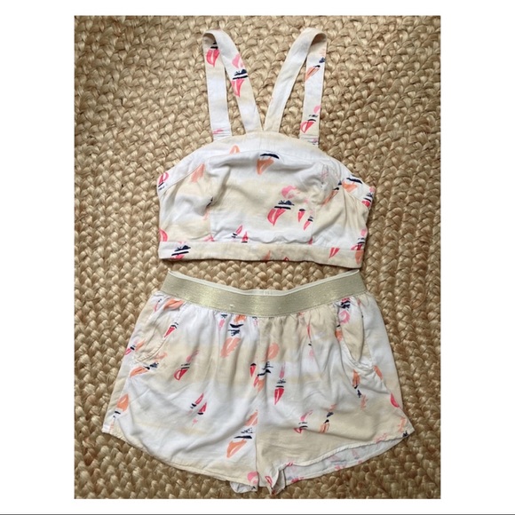 aerie Tops - aerie• matching set crop top & shorts